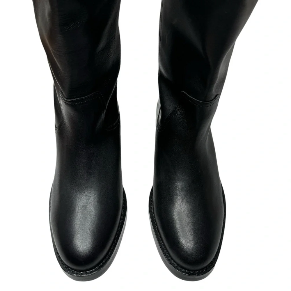 J. Crew | NWOB Over The Knee Riding Boots in Black Leather 9.5